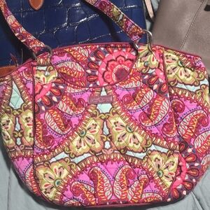 Vibrant Pink Patterned Women's Bag